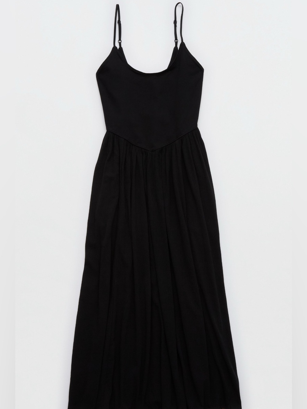 Aerie At The Barre Midi Dress True Black Small - Picture 2 of 7